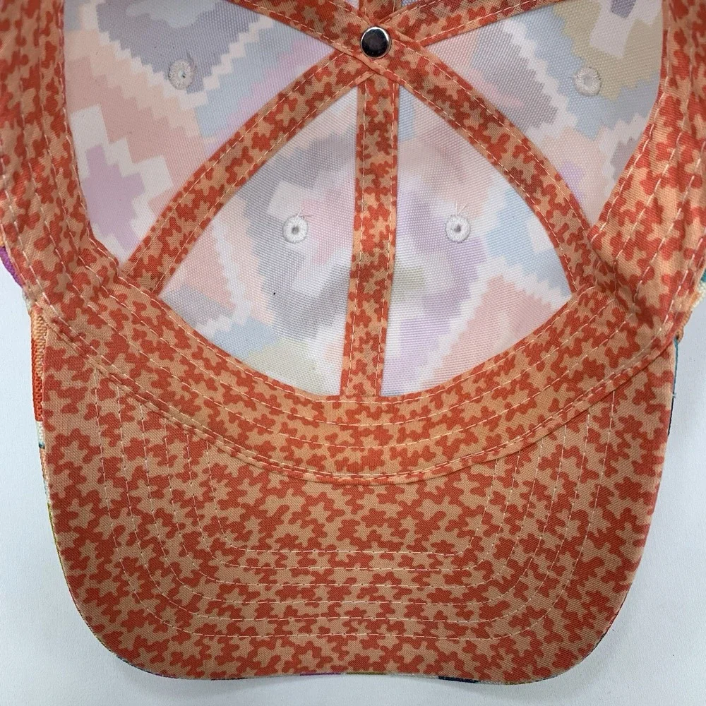 Vera Bradley Hacienda Diamonds Hat Lighten Up Stretch Fit Baseball Cap